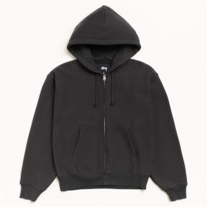 BASIC DIAMOND ZIP HOODIE